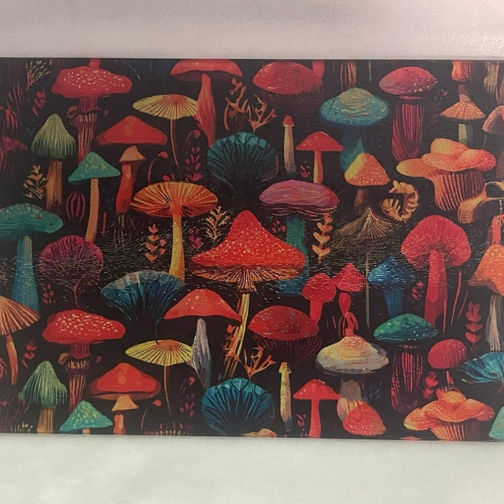 Colorful Mushroom Art Print